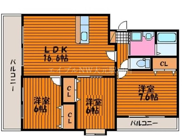 リシェ津島の物件間取画像